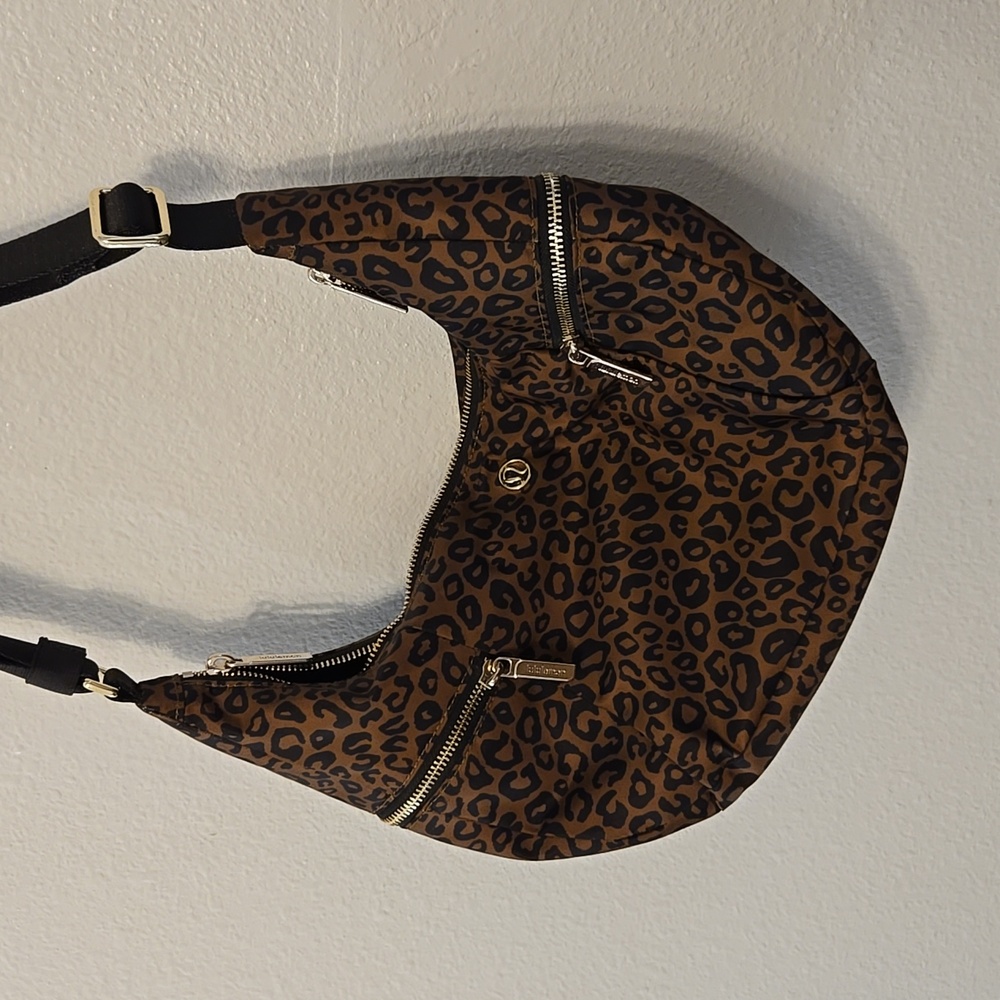 lululemon athletica Brown Leopard Hobo Bag